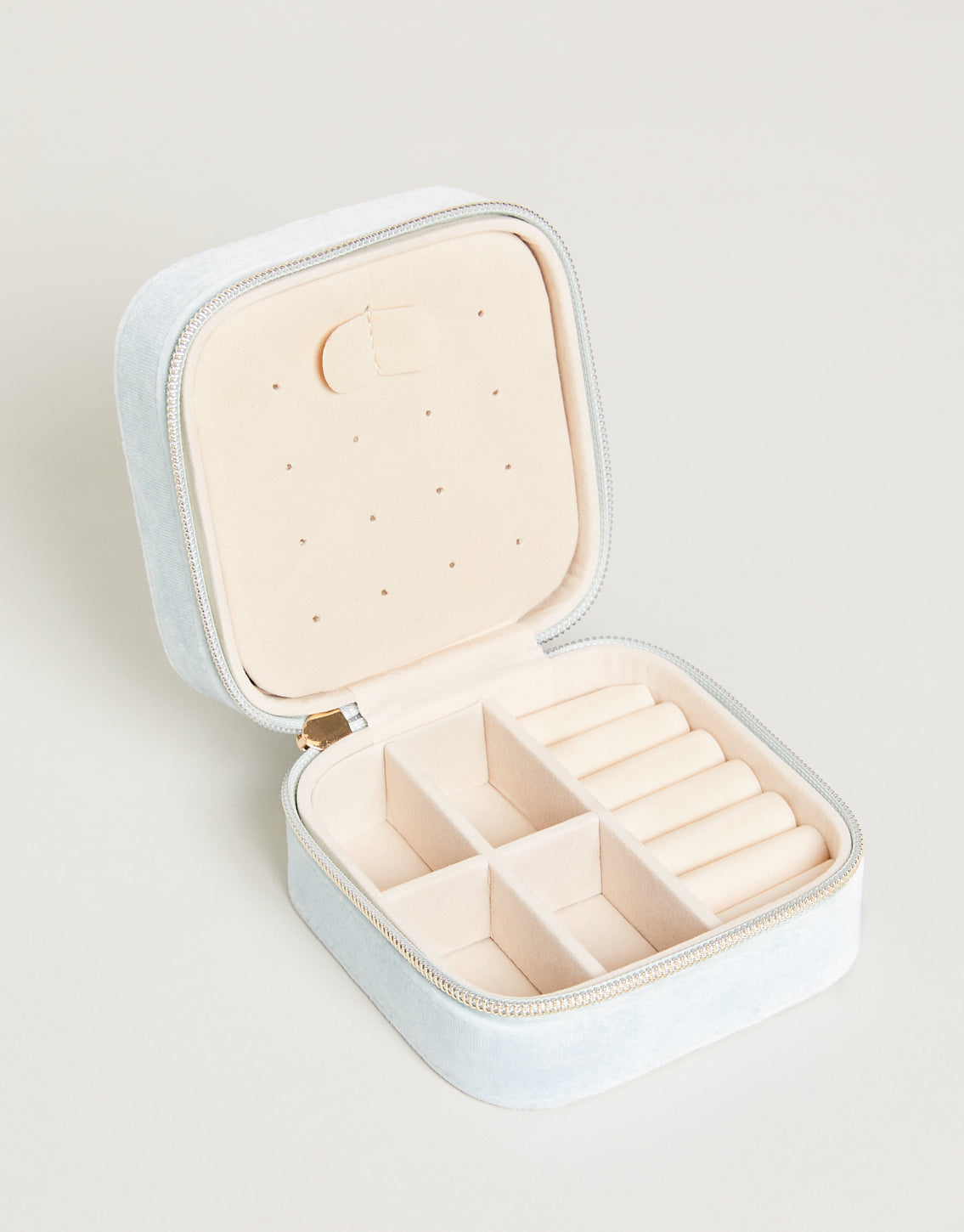  Velvet Jewelry Travel Case Sea Foam