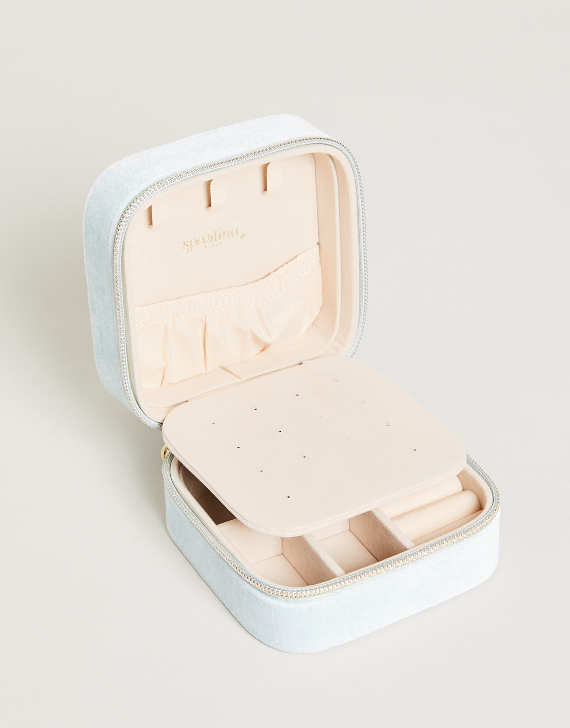  Velvet Jewelry Travel Case Sea Foam