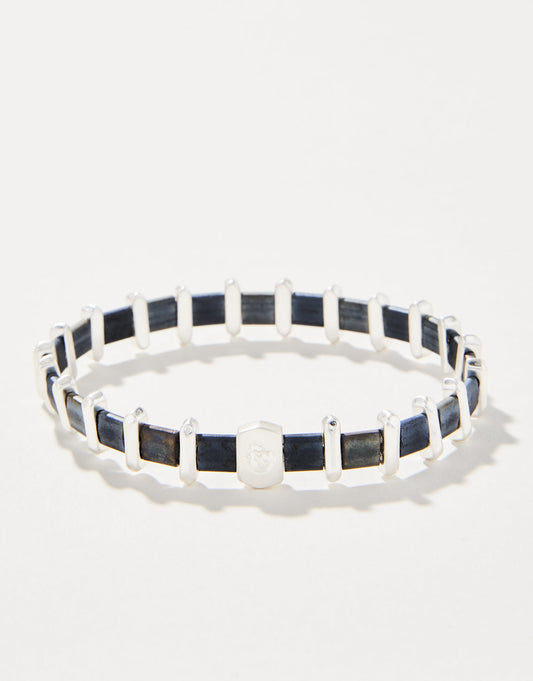  Tila Stretch Bracelet Grey/Blue Silver