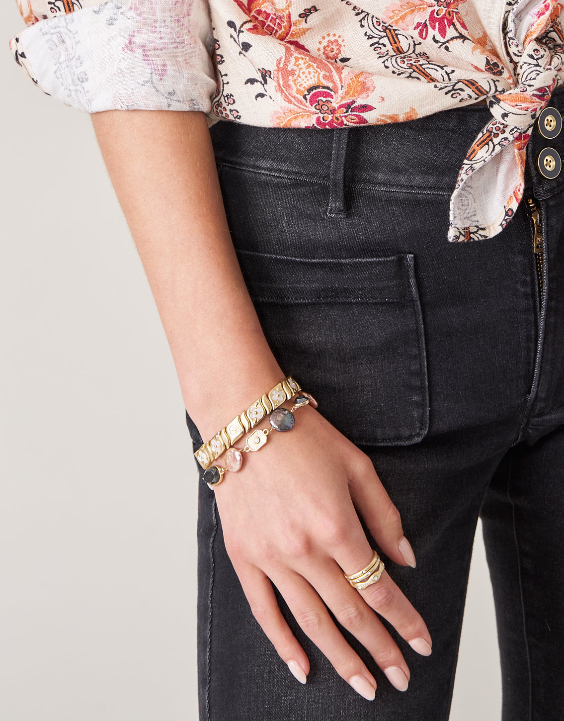  Linden Bracelet Black/Pink