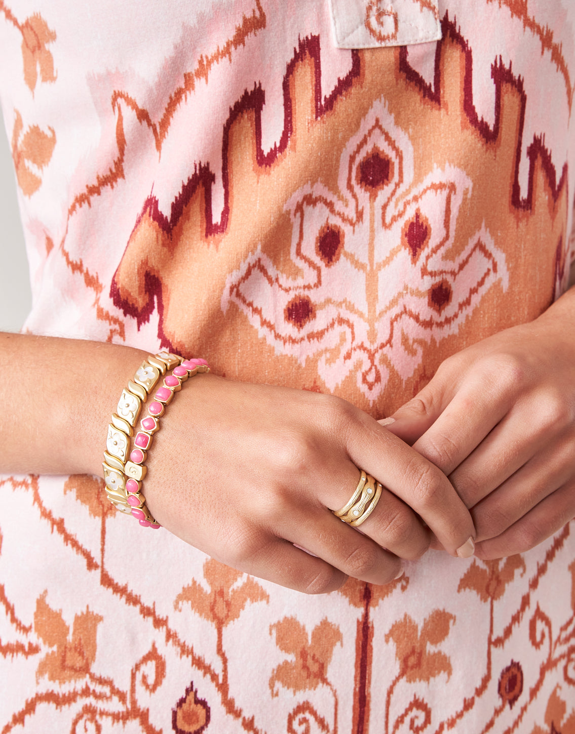  Maera Stretch Bracelet Pink
