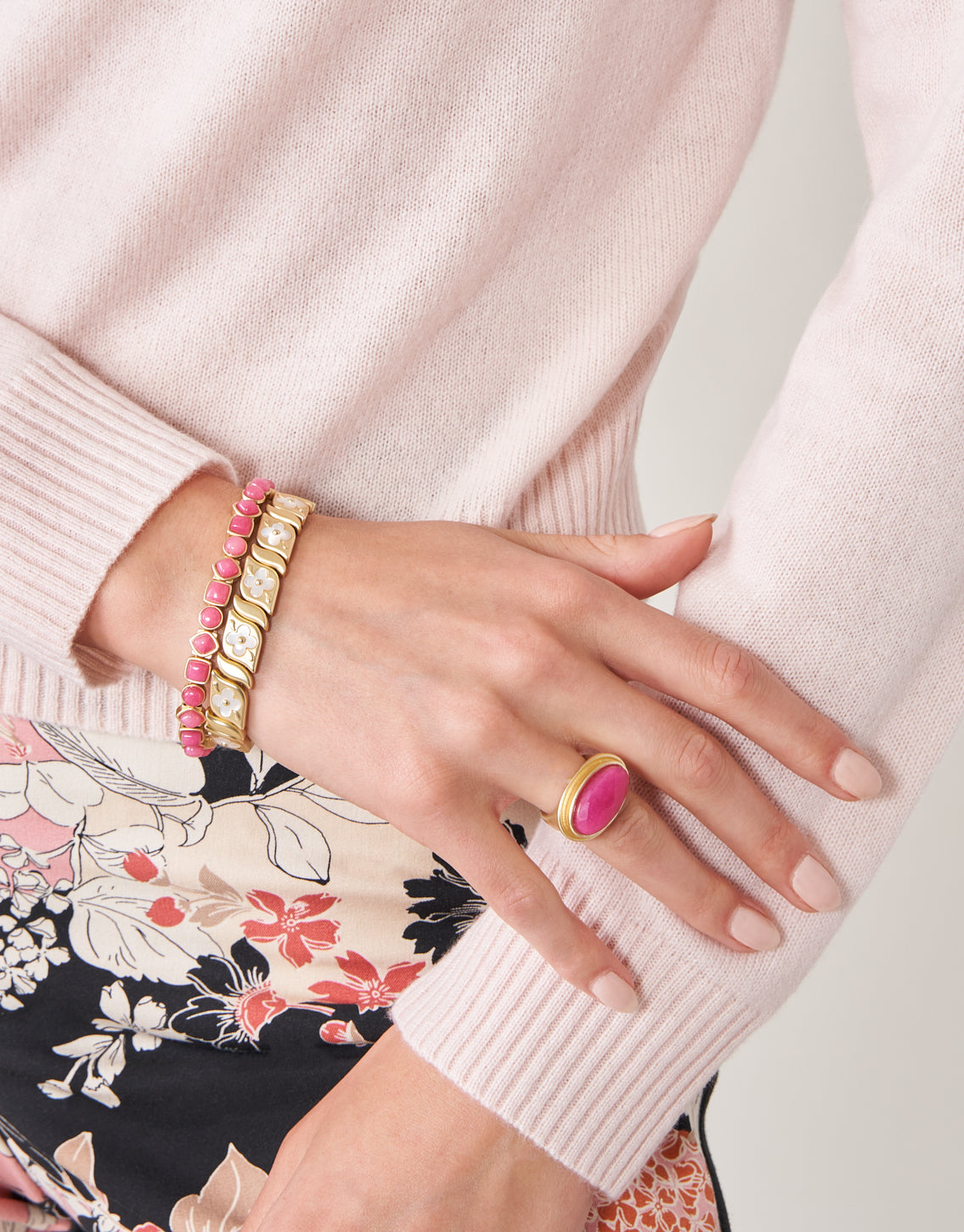  Maera Stretch Bracelet Pink