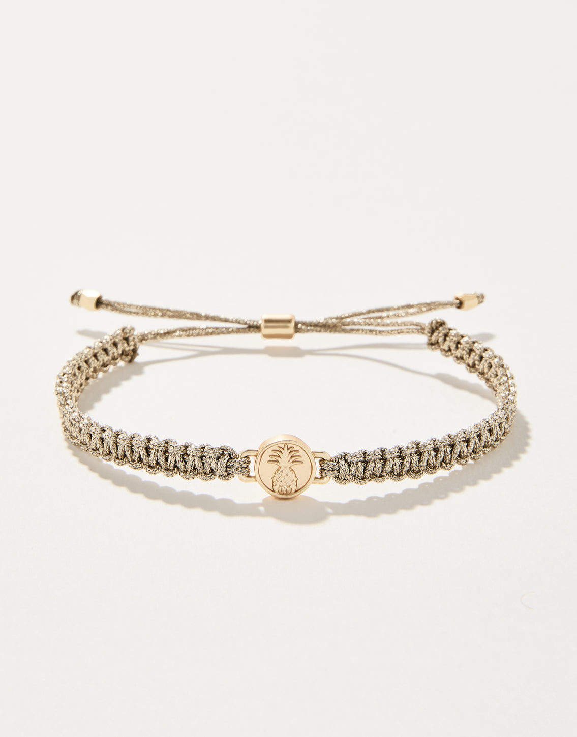  Friendship Bracelet Metallic Gold/Pineapple