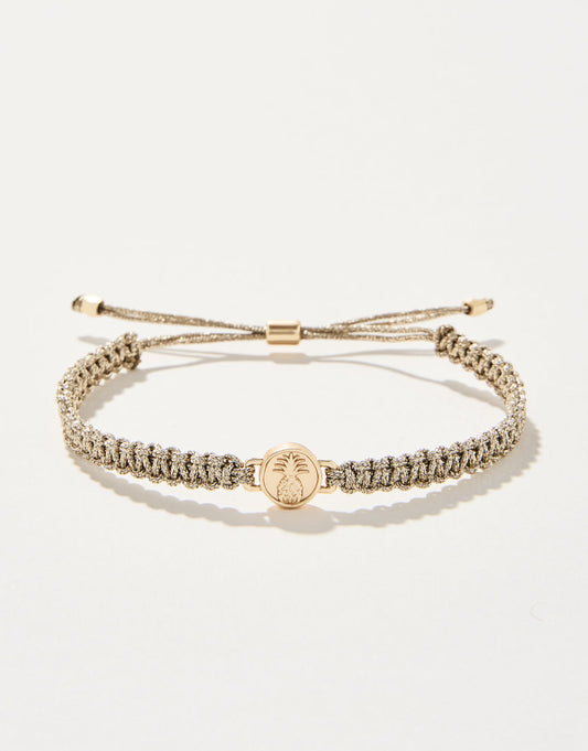  Friendship Bracelet Metallic Gold/Pineapple