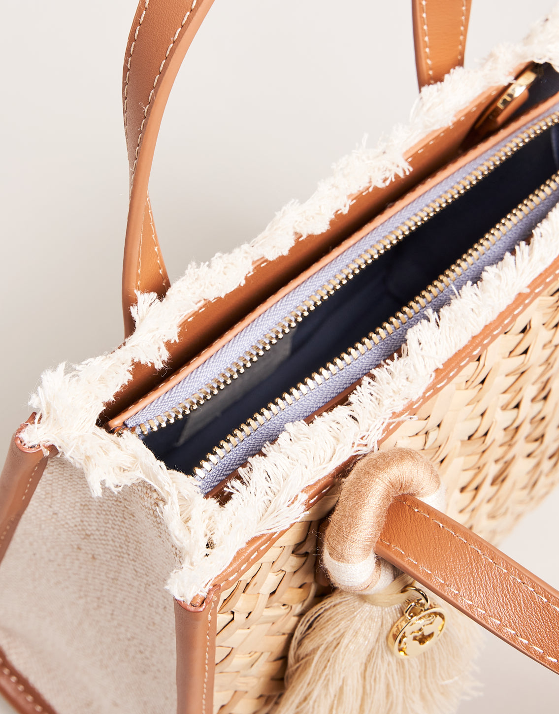  Ginger Straw Dune Satchel Crossbody