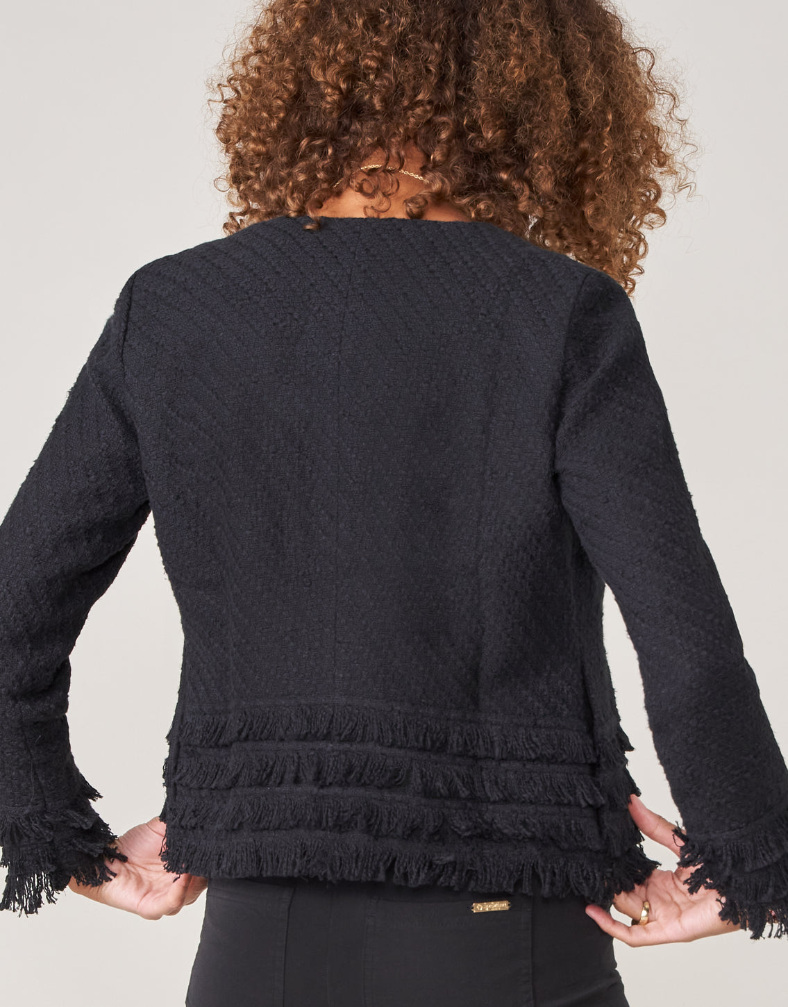  Harper Tweed Jacket Black