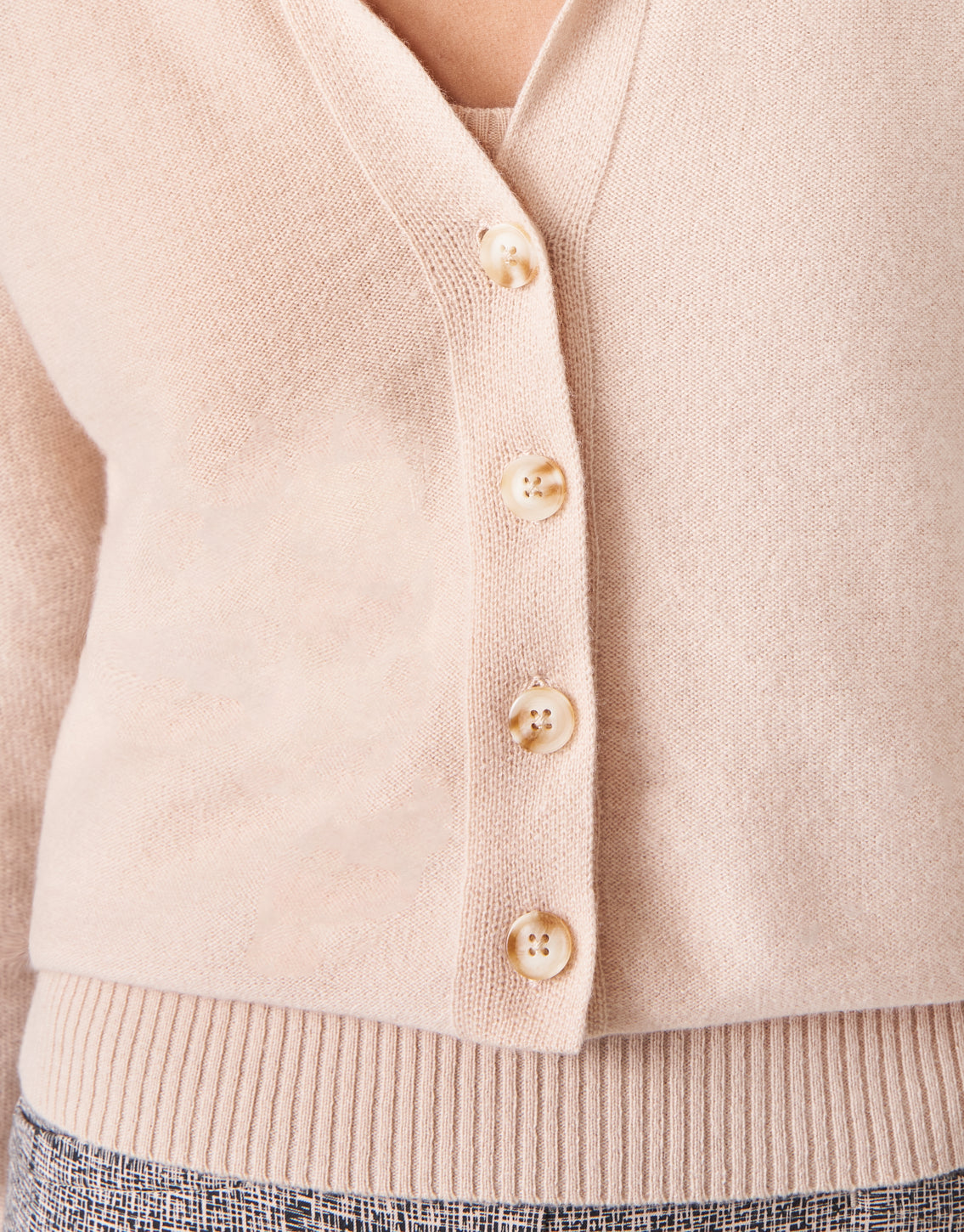  Yvette Cashmere Cardigan Latte