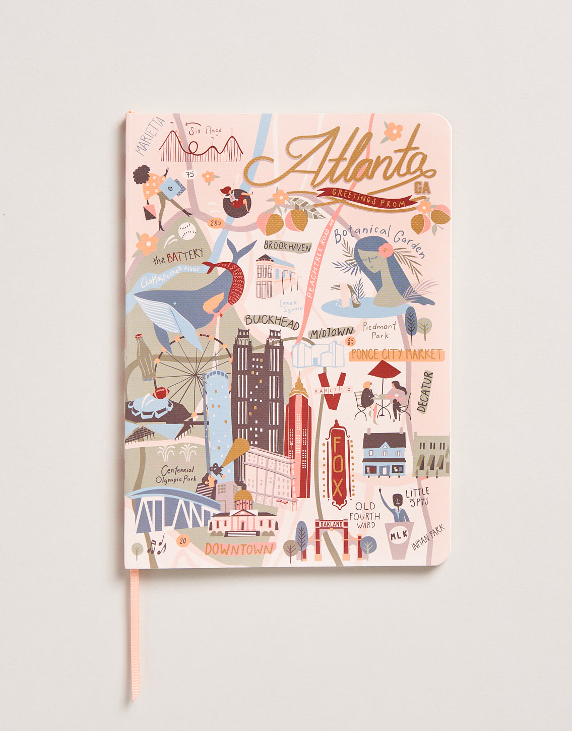  Atlanta Ruled Notebook 5x7