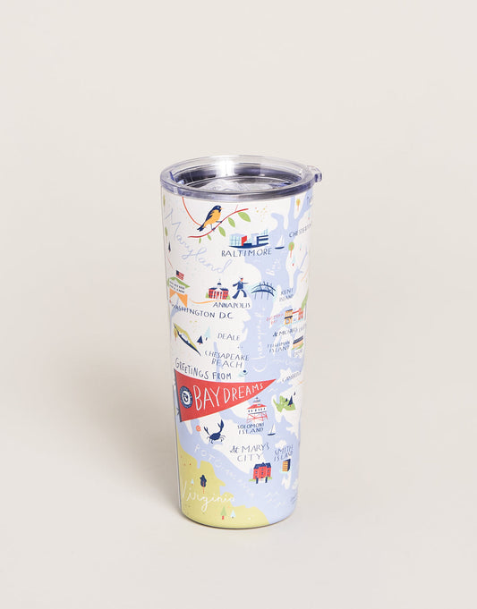  Stainless Steel Drink Tumbler 22 Oz. Bay Dreams