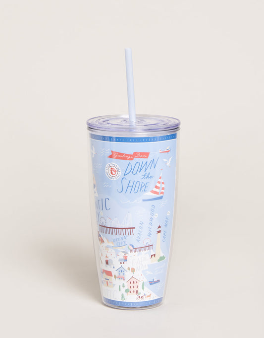  Clear Drink Tumbler 24 Oz. Down The Shore