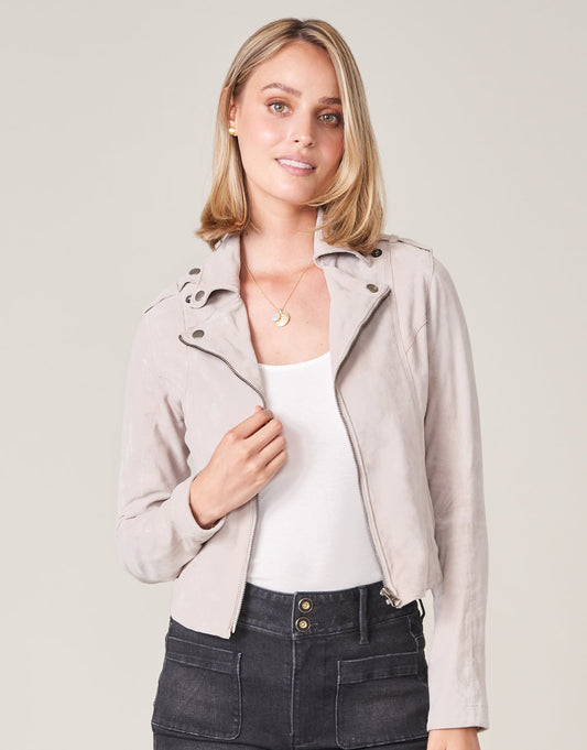  Molly Suede Jacket Sand
