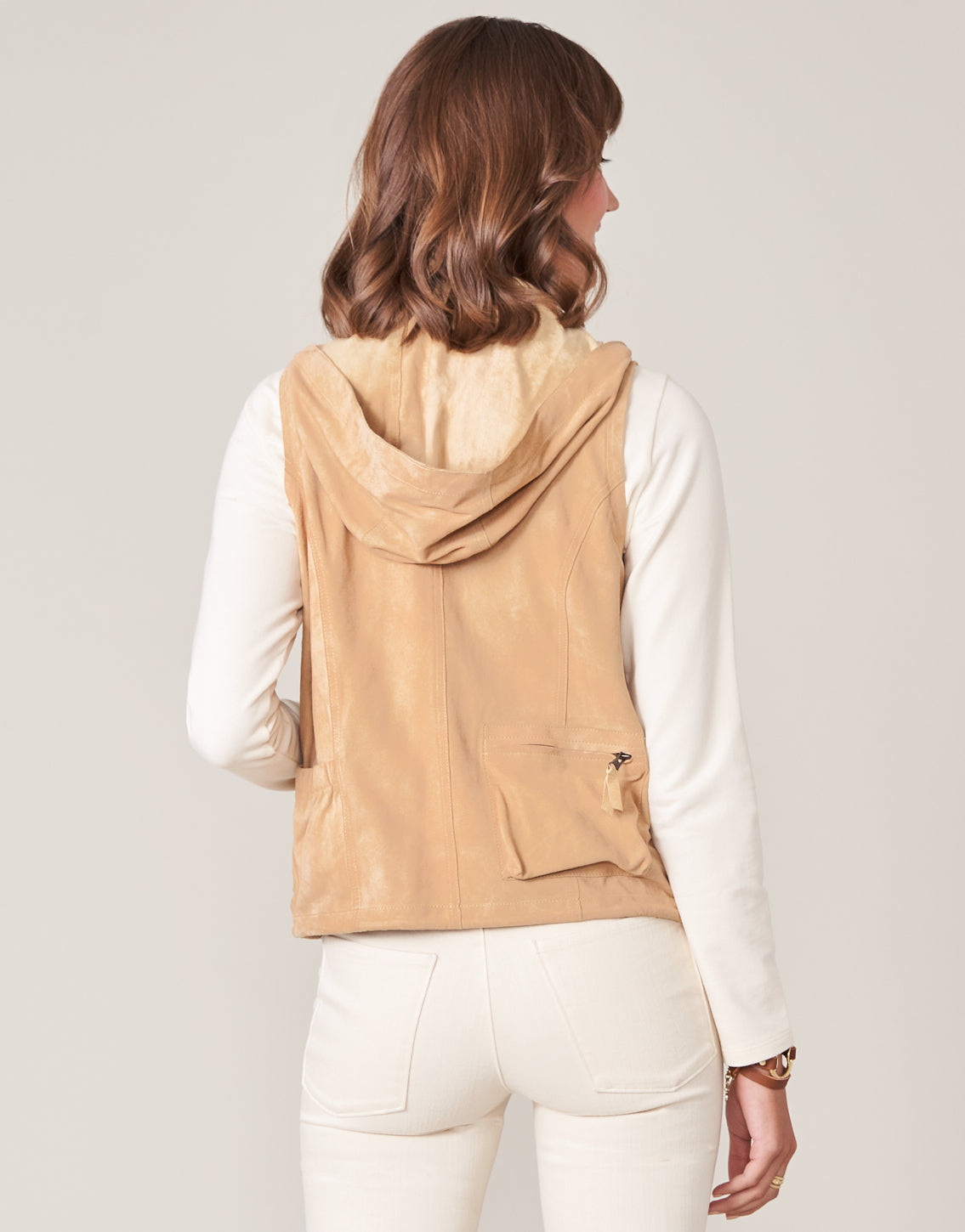  Greta Suede Vest Chamois