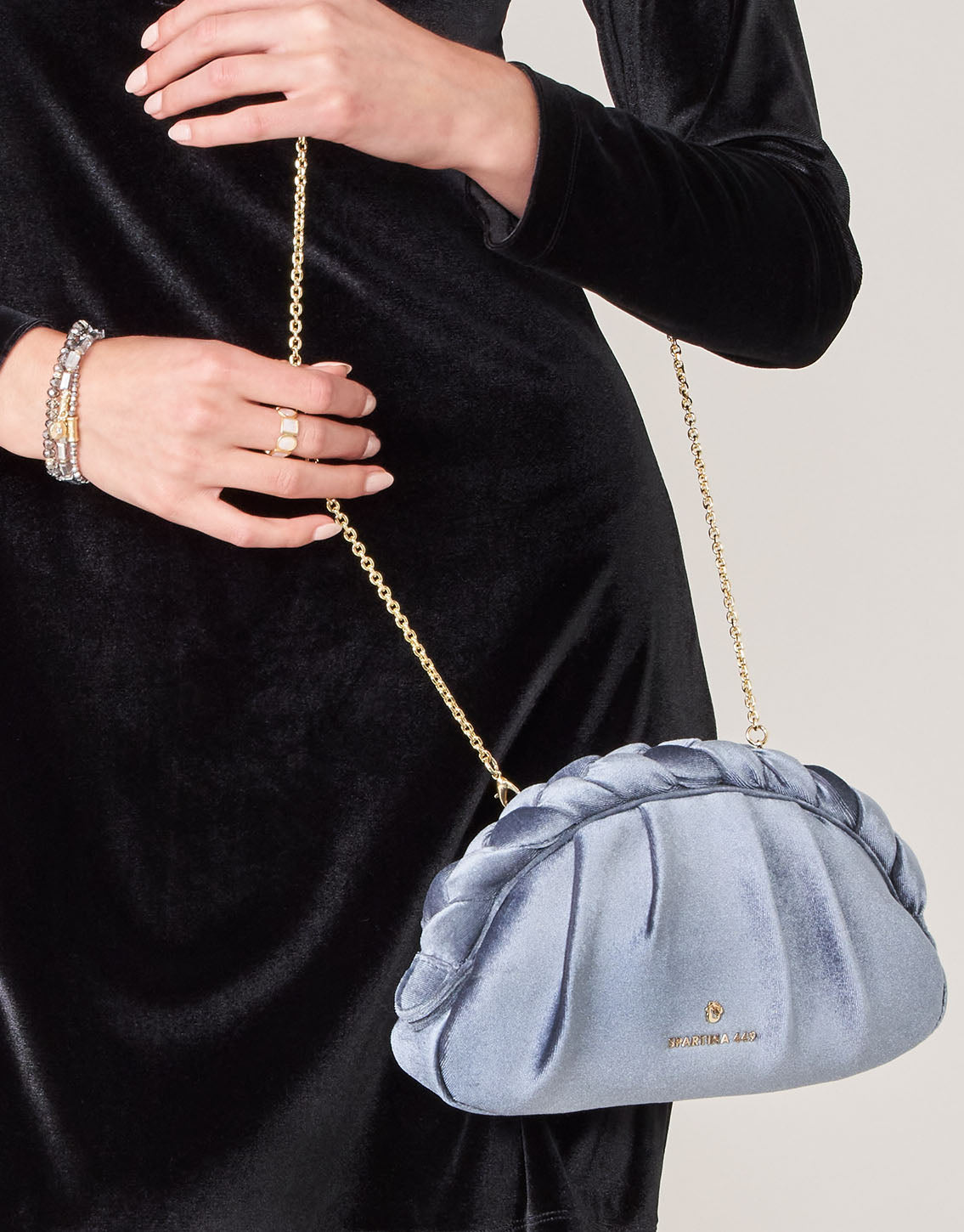  Braided Clutch Slate