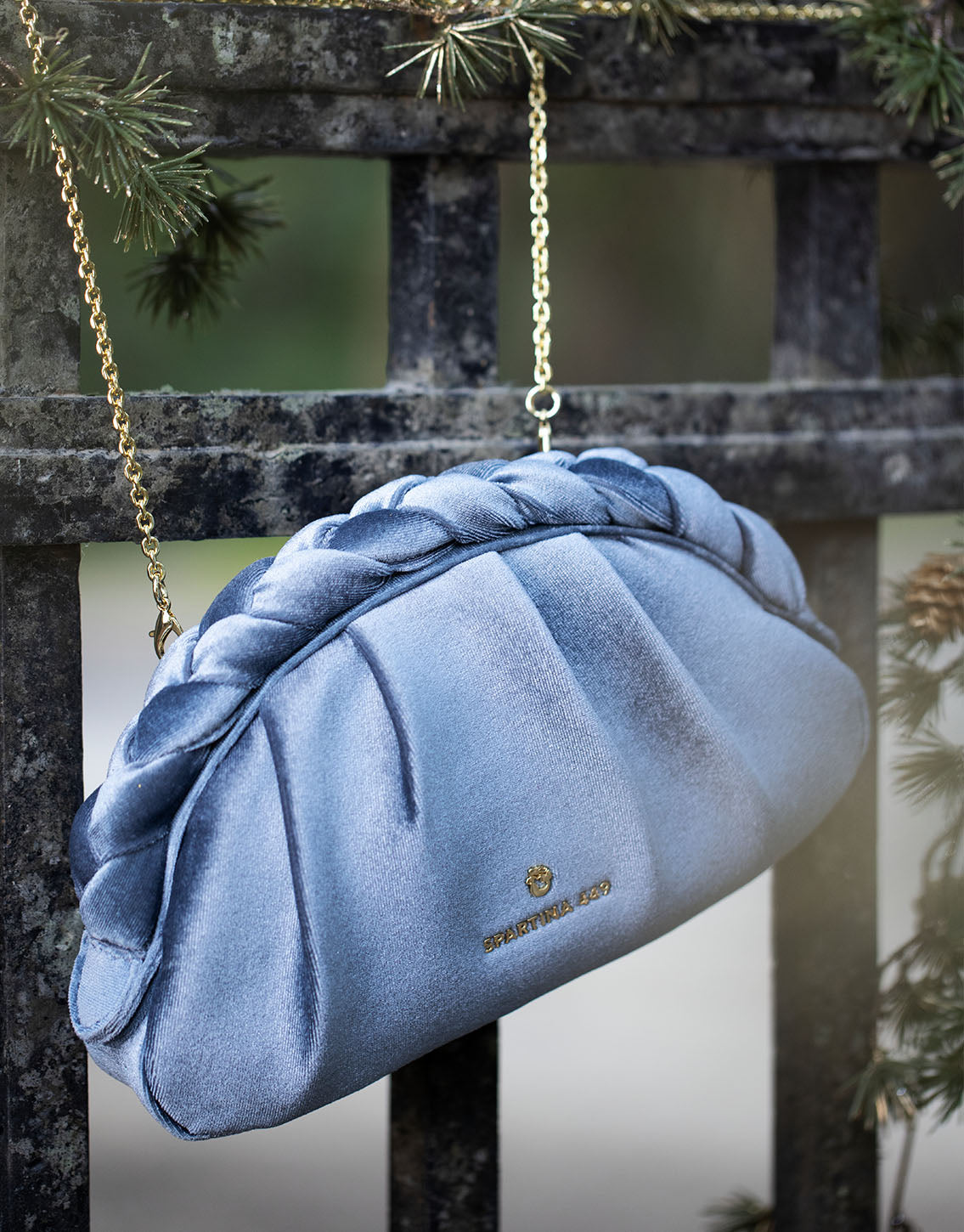  Braided Clutch Slate