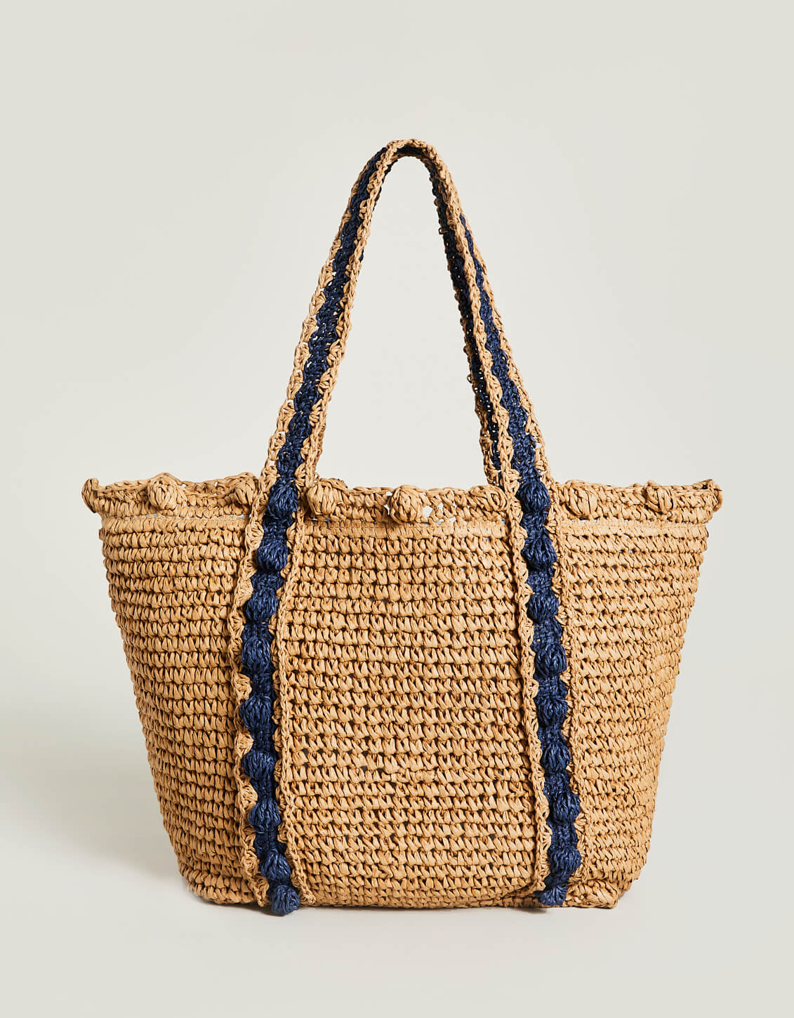  Crochet Tote Blue Wildflower