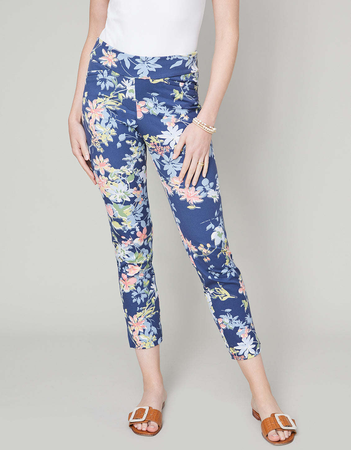  Maren Pull-On Pant Peeples Song Lattice Leaf Flower