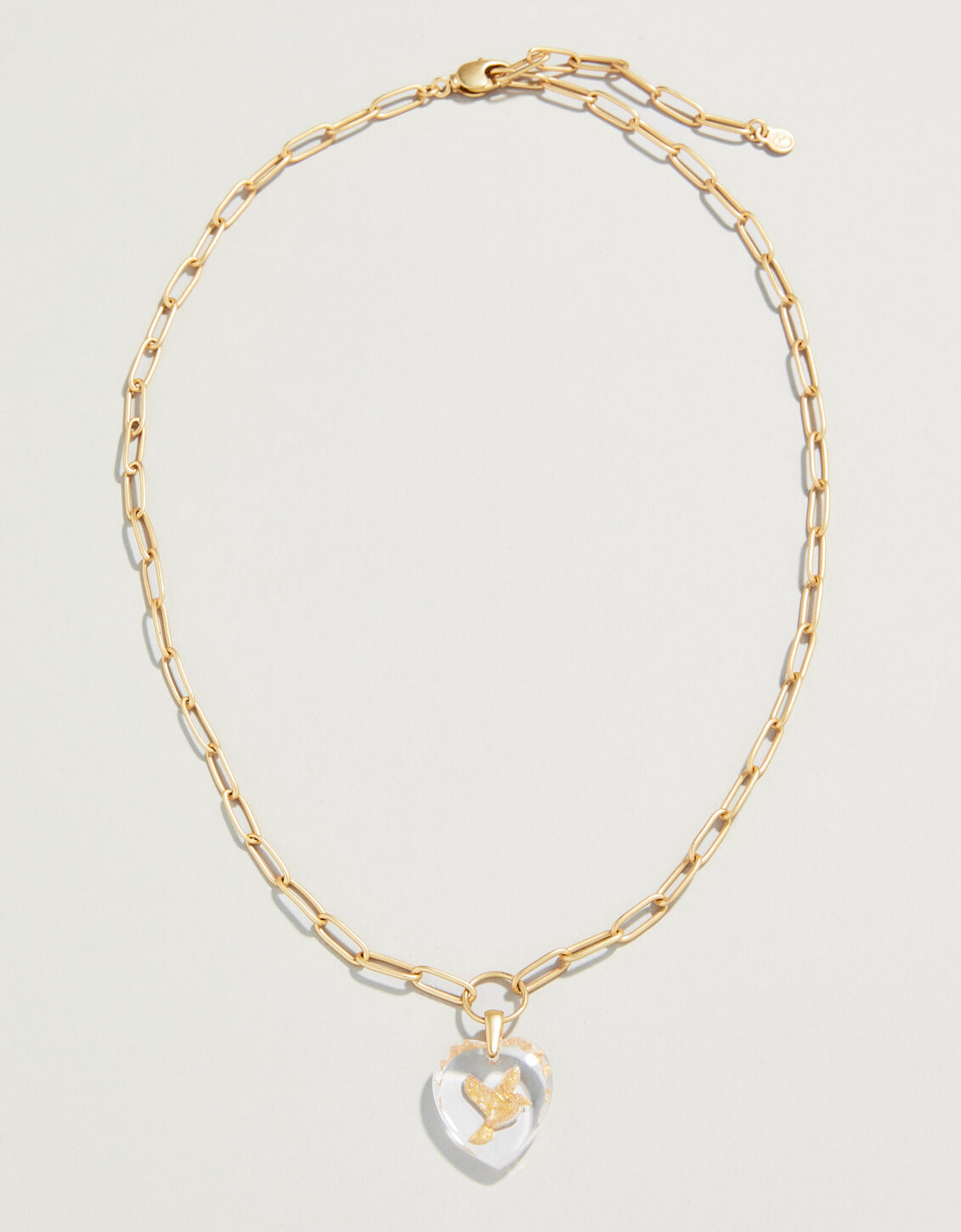  Hopeful Necklace 18" Gold/Glass