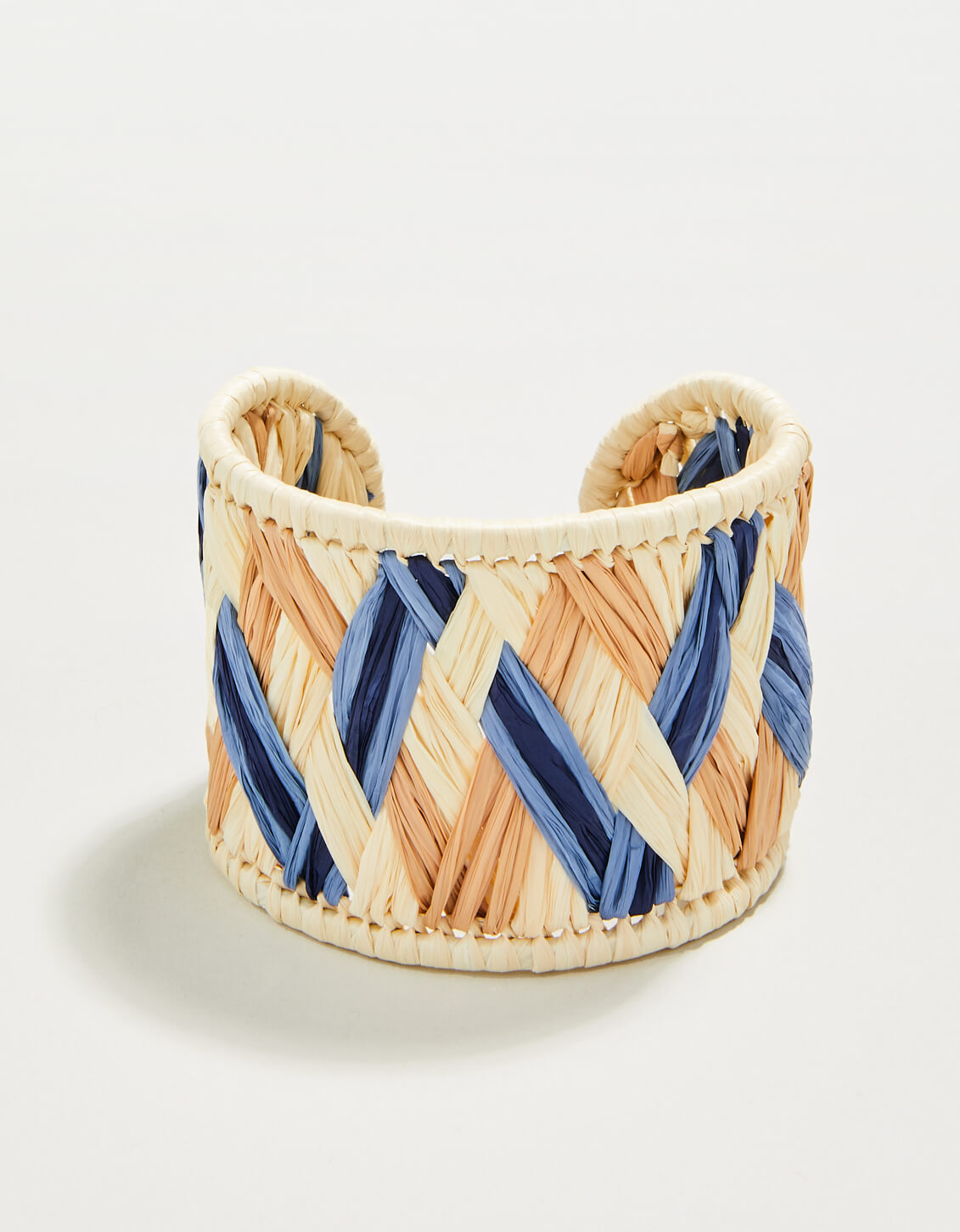  Woven Cuff Natural/Blue