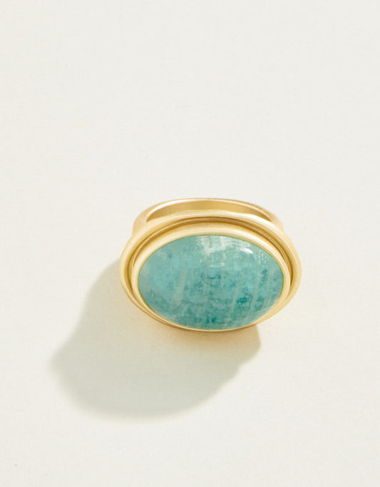  Oval Stone Ring Amazonite