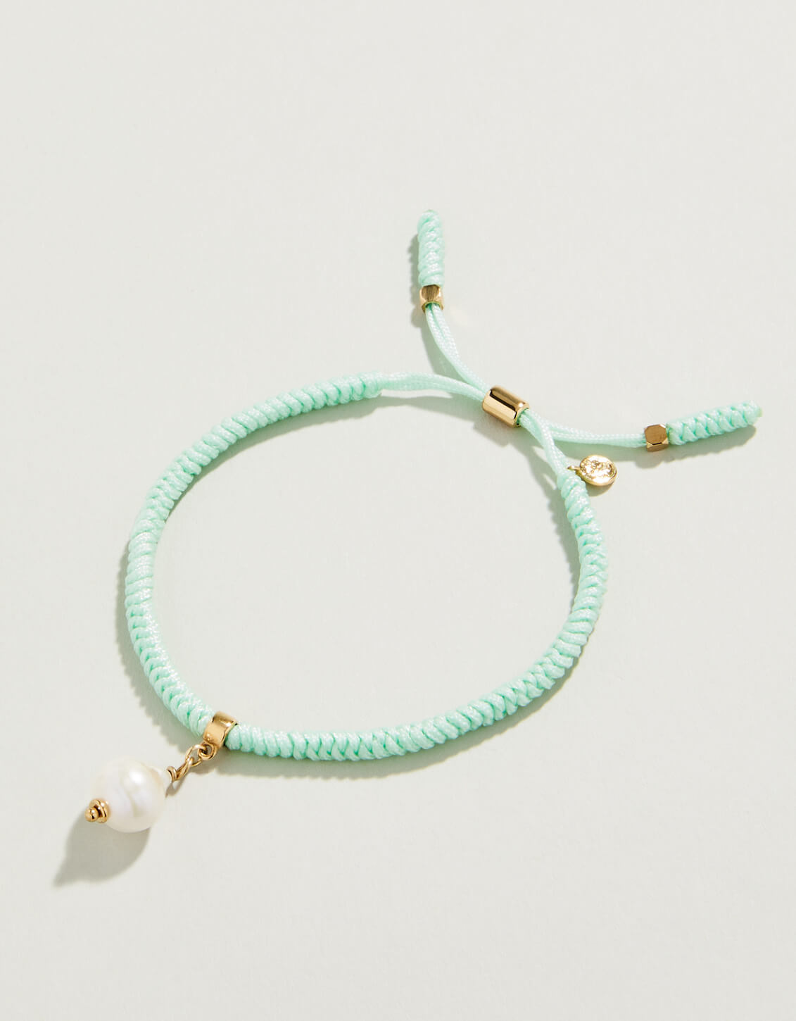  Friendship Bracelet Seafoam/Pearl