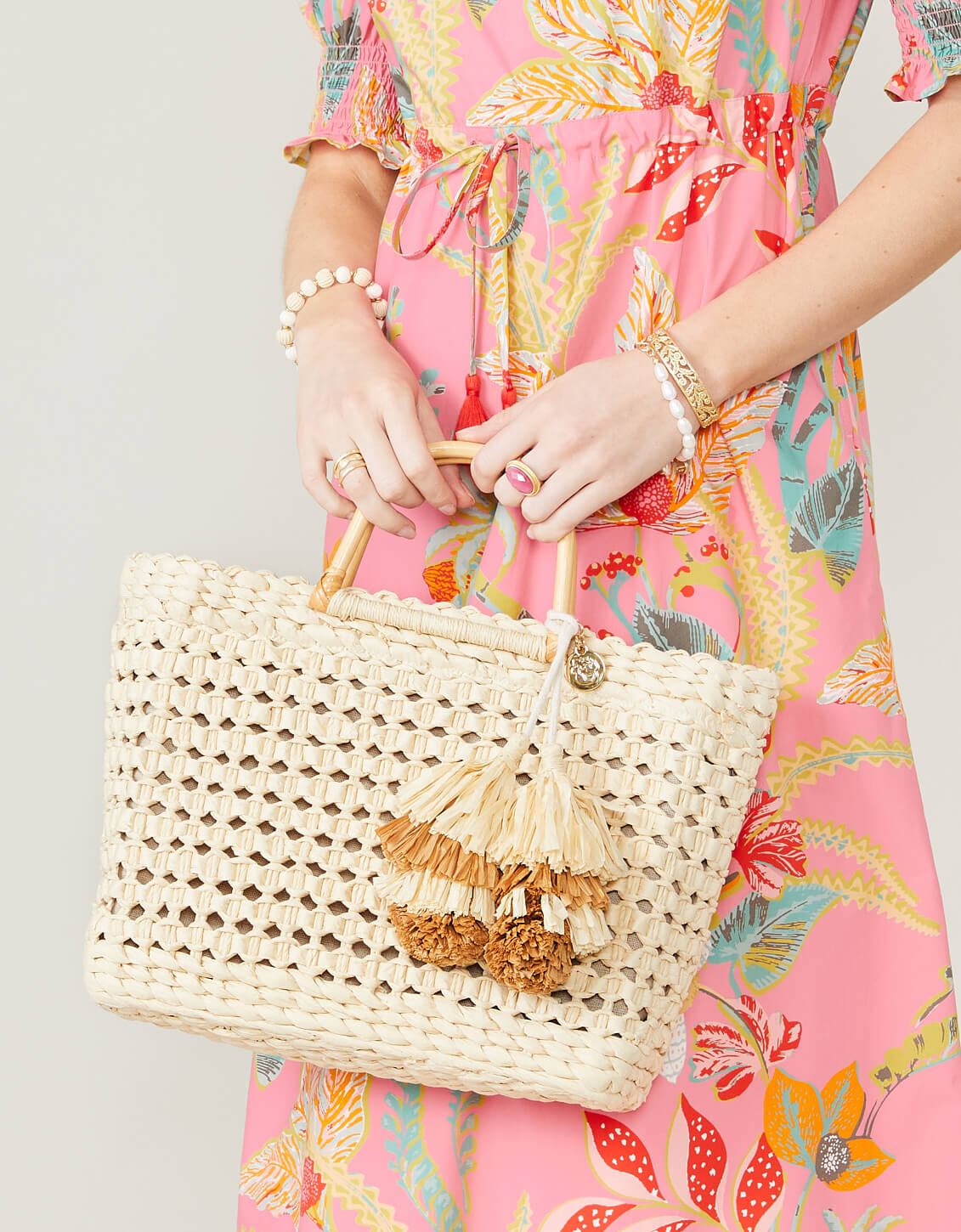  Papyrus Basket Tote Natural
