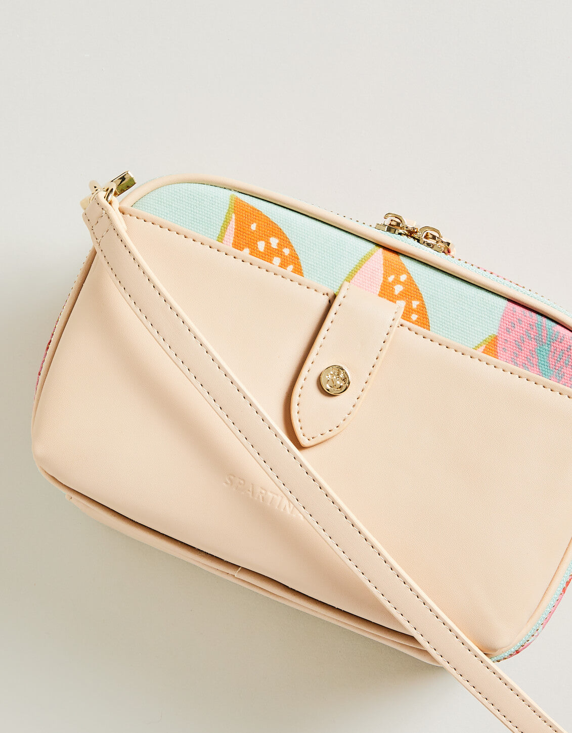  Meryl Crossbody Queenie Tropical Floral Sea Foam