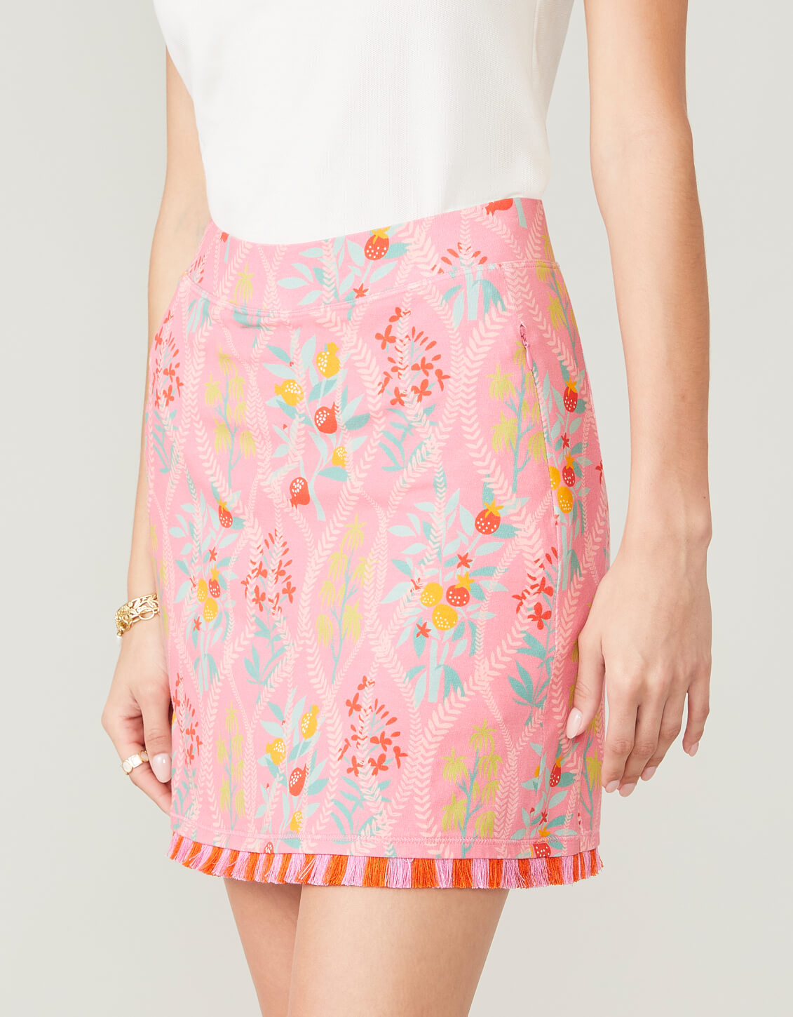  Fringe Skort Queenie Topiary Pink