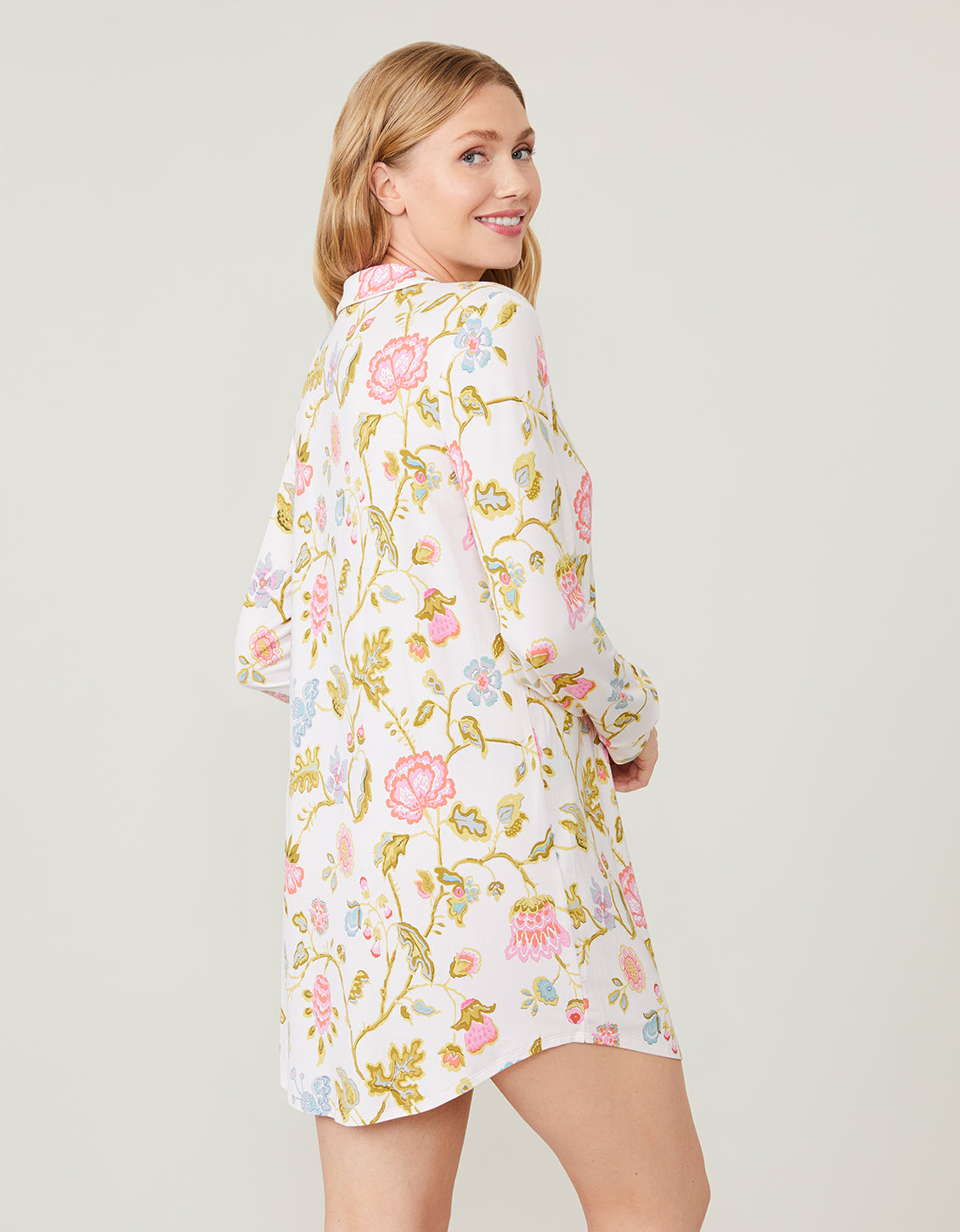  Pajama Sleep Shirt Jane Jacobean Cream