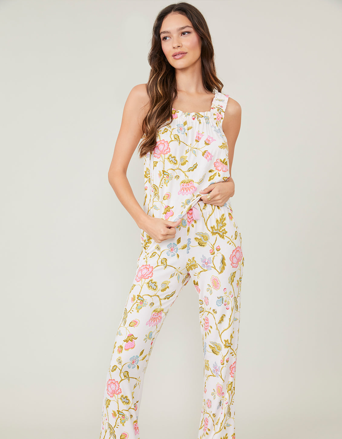  Pajama Tank Jane Jacobean Cream