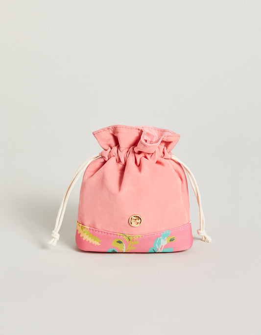  Keepsake Drawstring Queenie Tropical Floral Pink