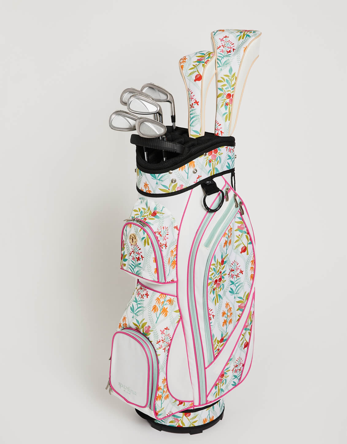  Golf Cart Bag Queenie Topiary White