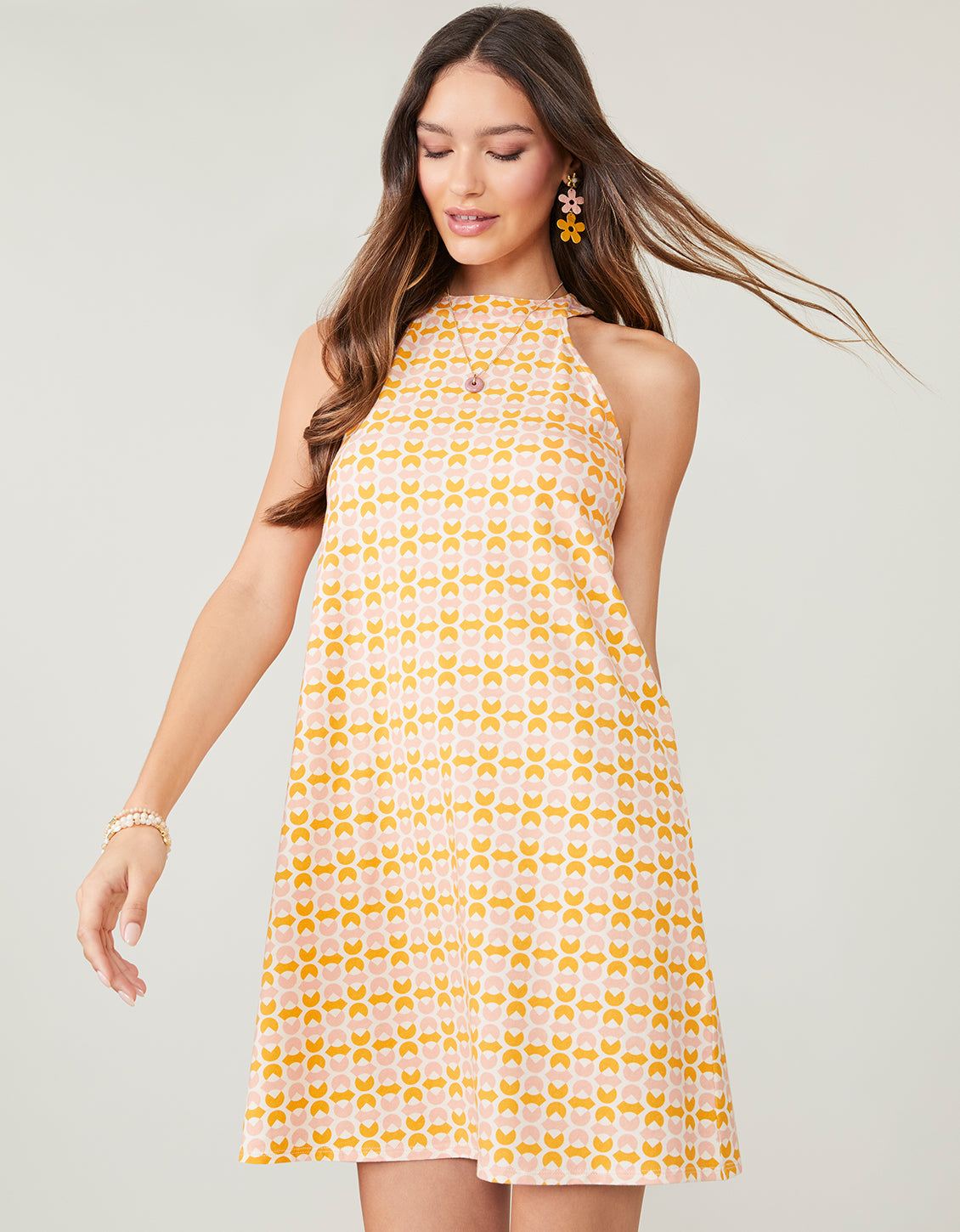  Gabbi Halter Dress Ollie Geo
