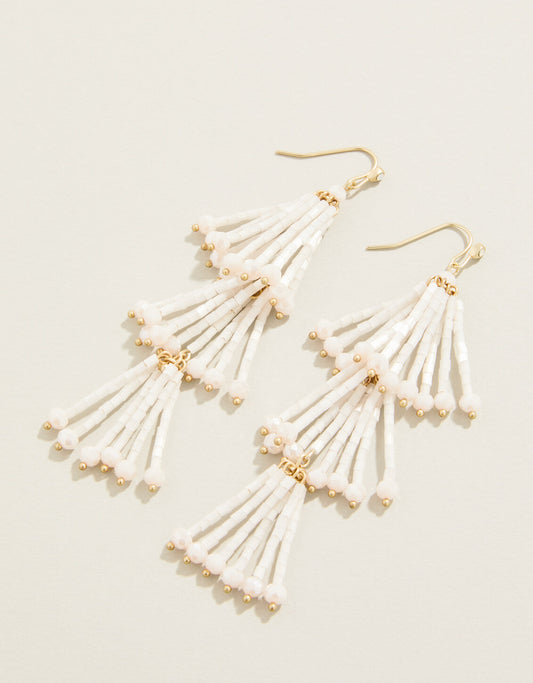  Take A Spin Earrings White