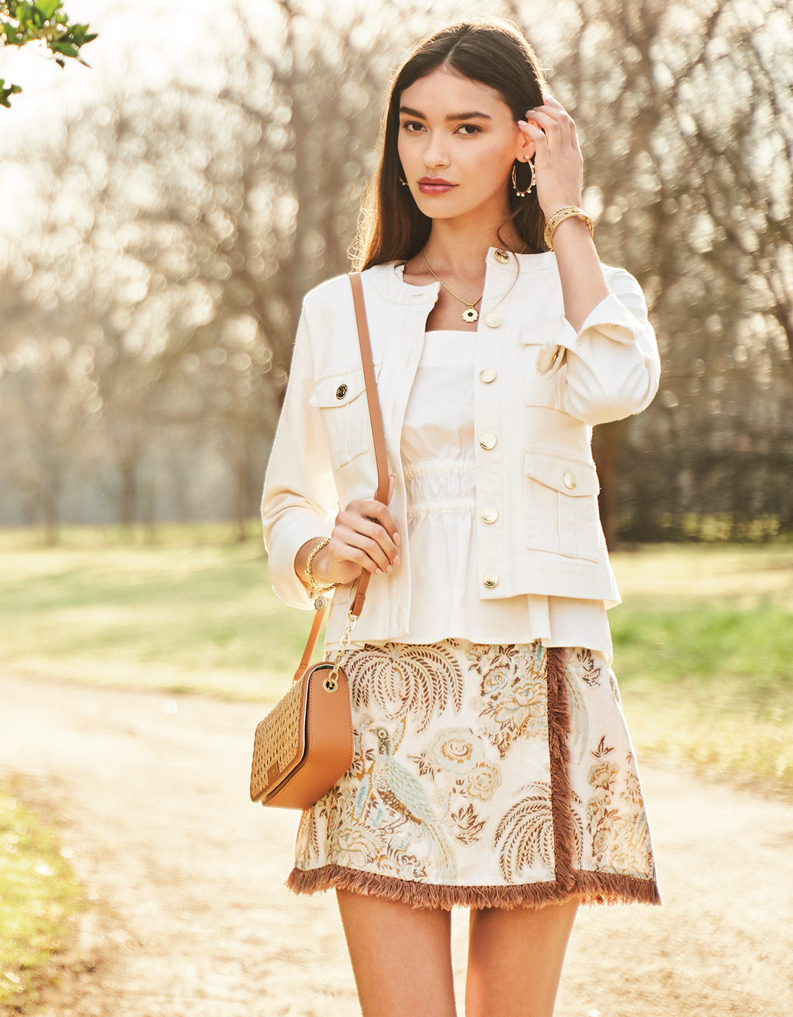  Cane Crew Phone Crossbody Pecan