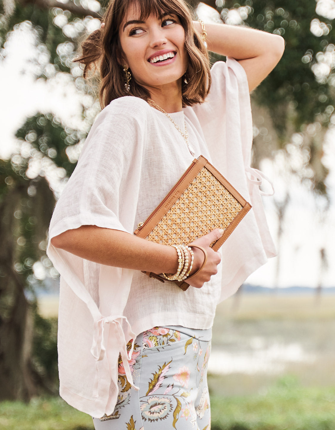  Cane Ginny Wristlet Pecan