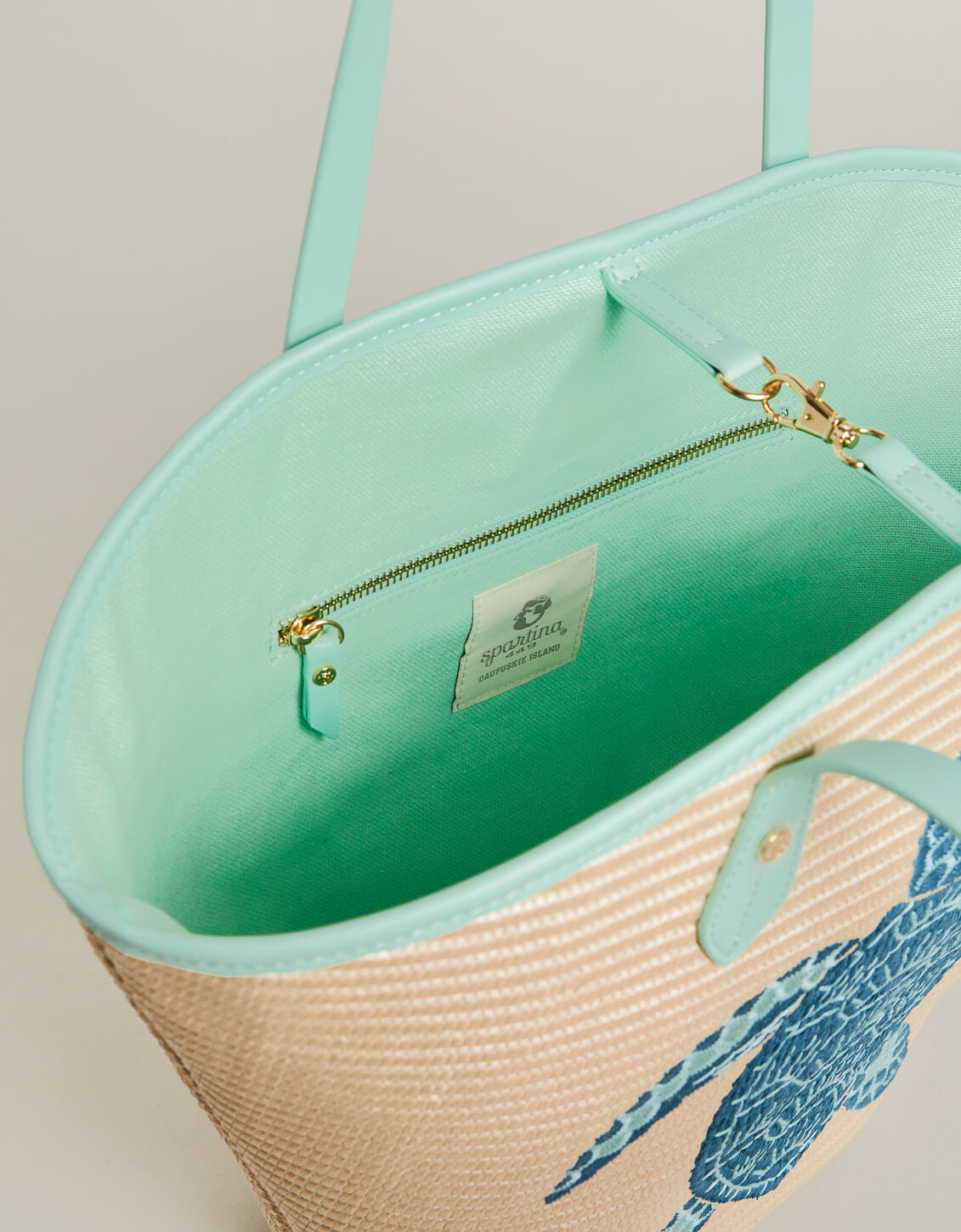  Straw Beach Tote Sea Turtle