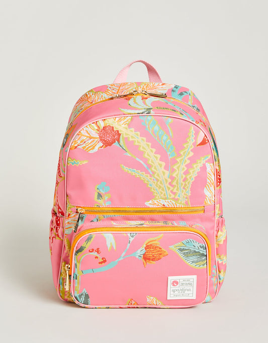  Out & About Tech Backpack Queenie Tropical Floral Pink