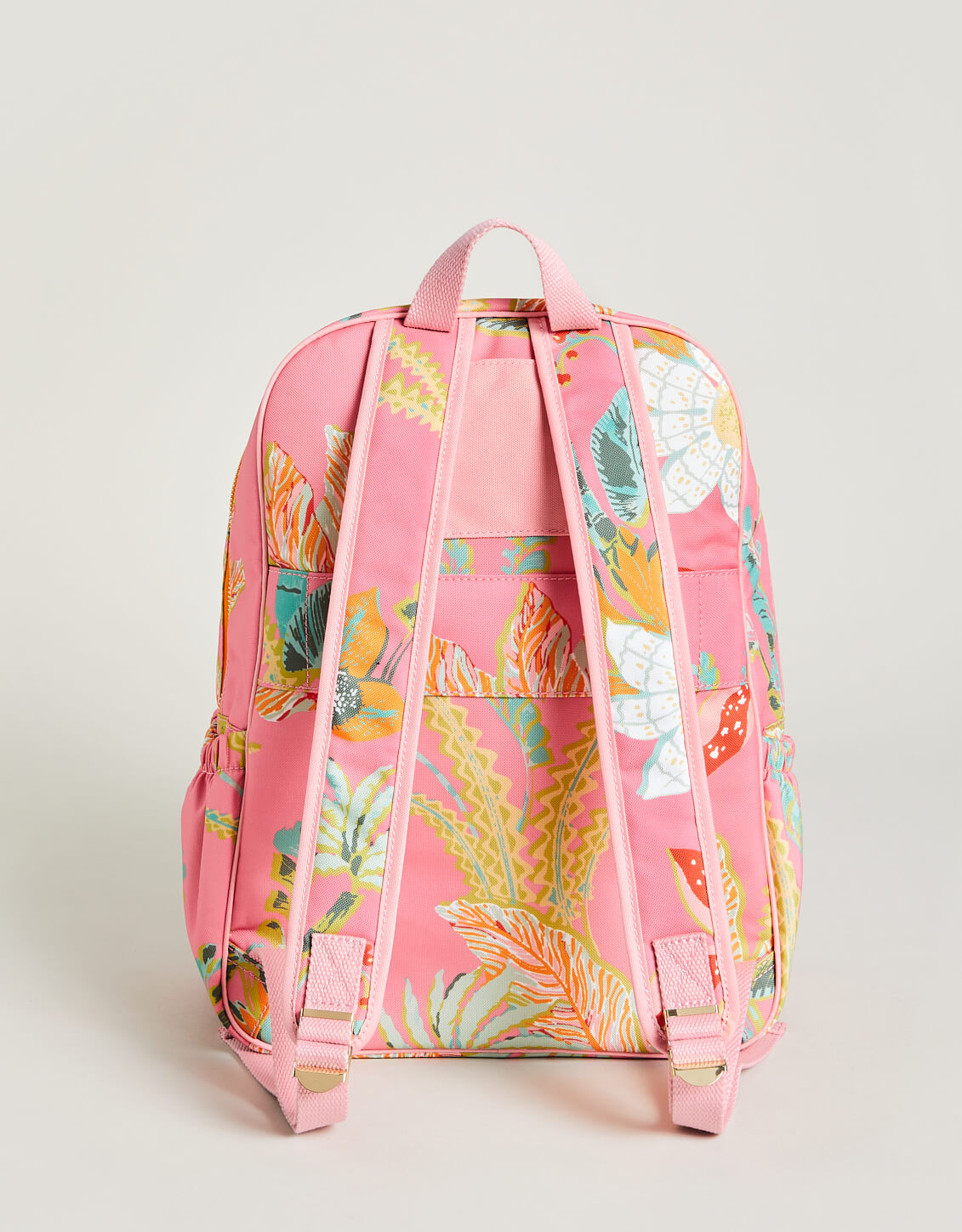  Out & About Tech Backpack Queenie Tropical Floral Pink