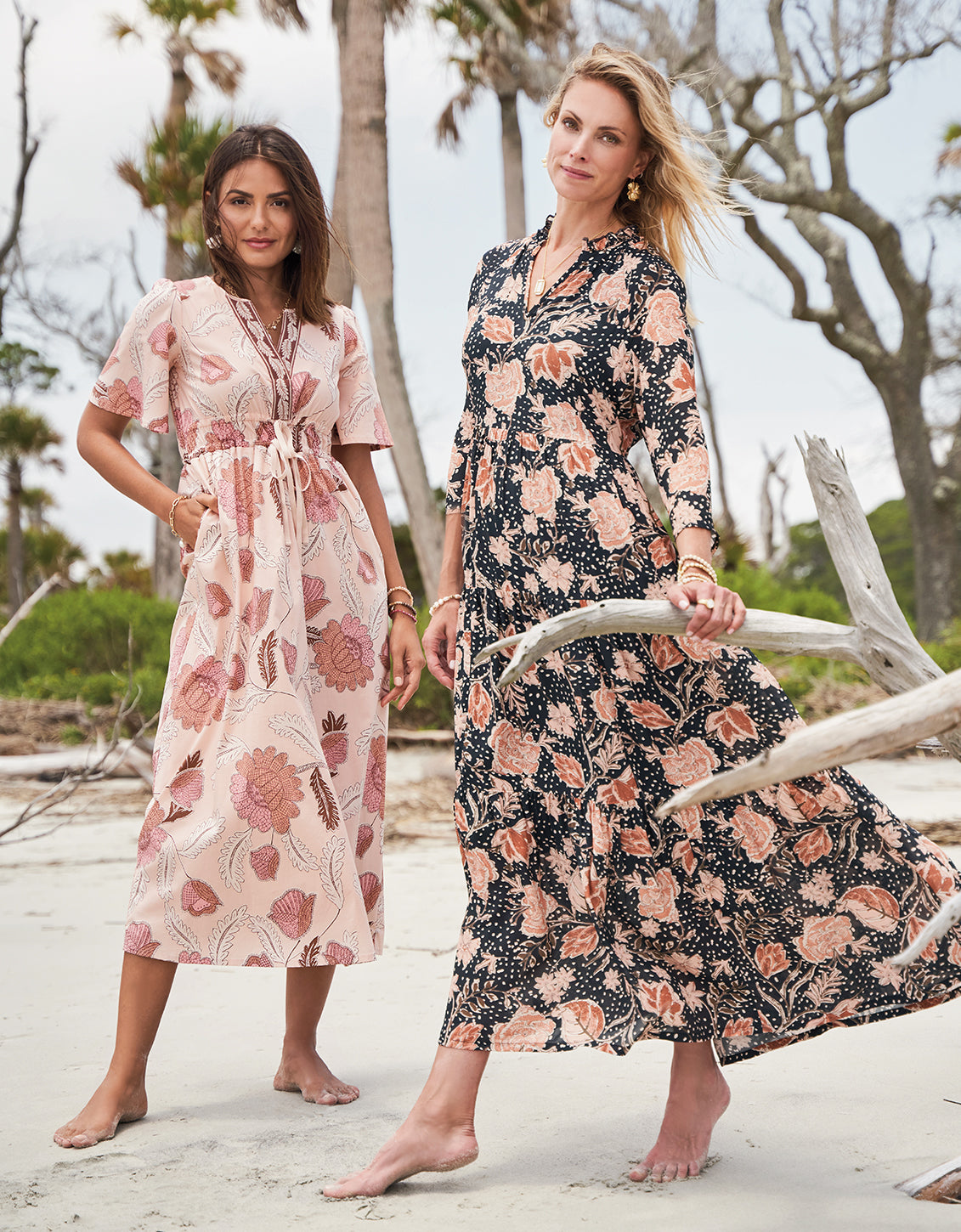  Maisie Midi Dress 1859 Lighthouse Starry Floral Slate