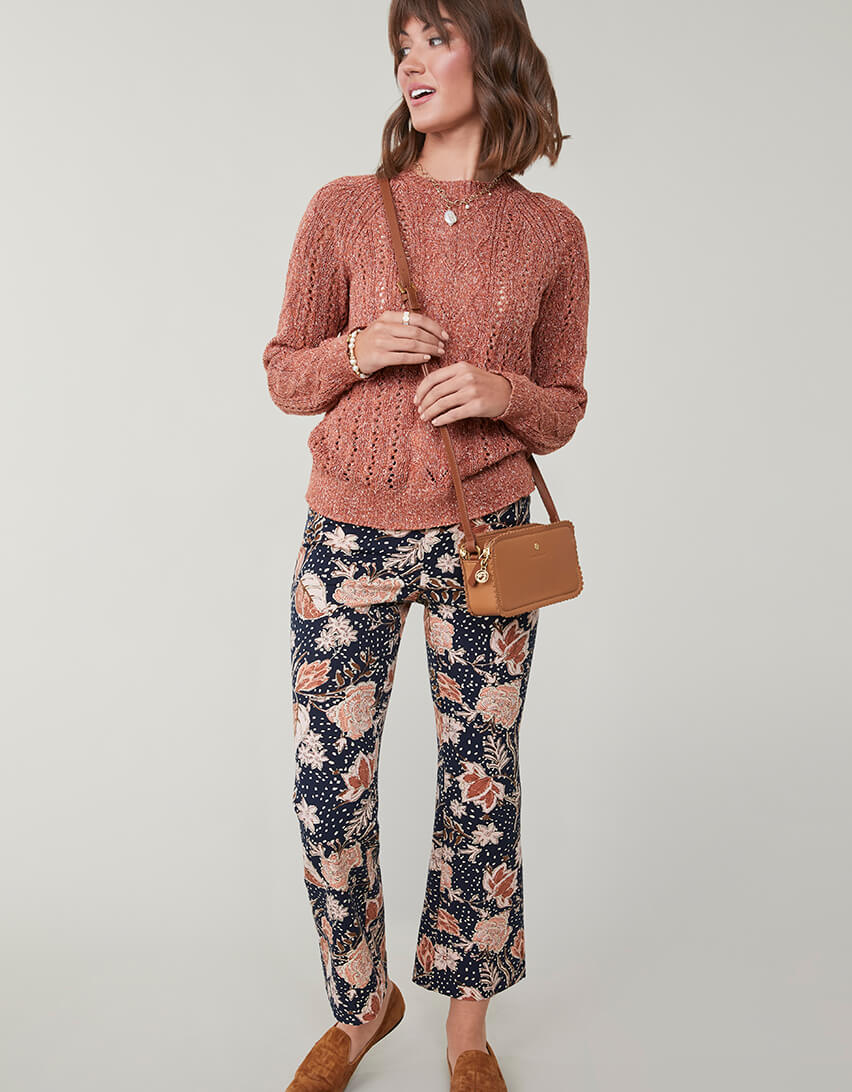  Maren Kick Flare Pant 1859 Lighthouse Starry Floral Slate