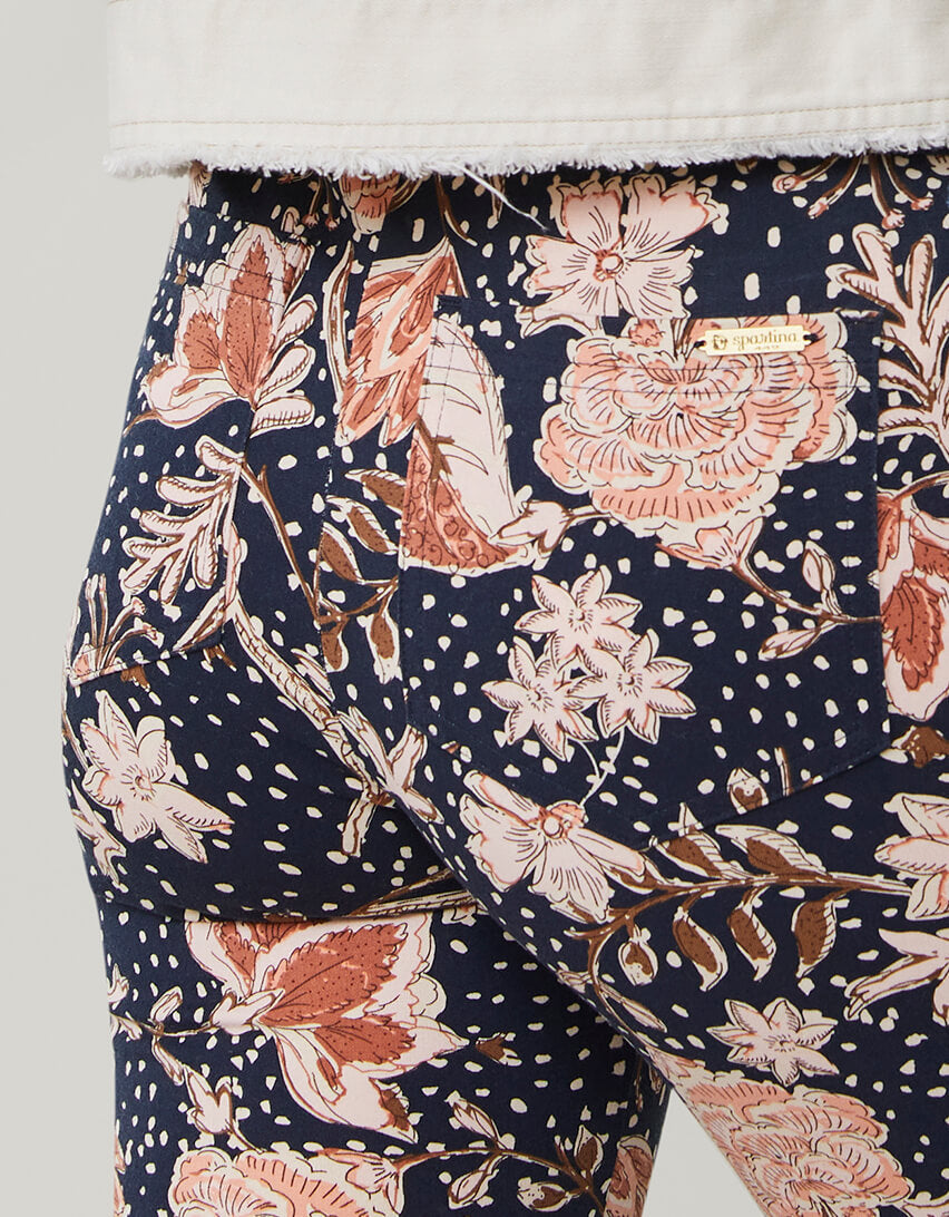  Maren Kick Flare Pant 1859 Lighthouse Starry Floral Slate