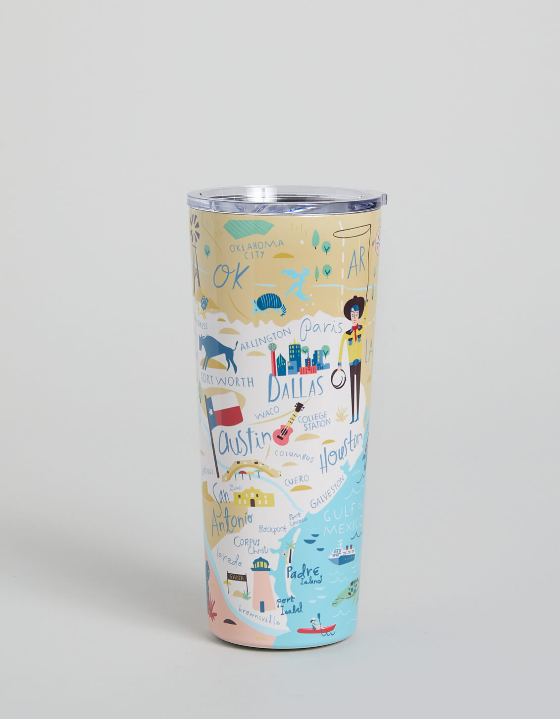  Stainless Steel Drink Tumbler 22 Oz. Texas