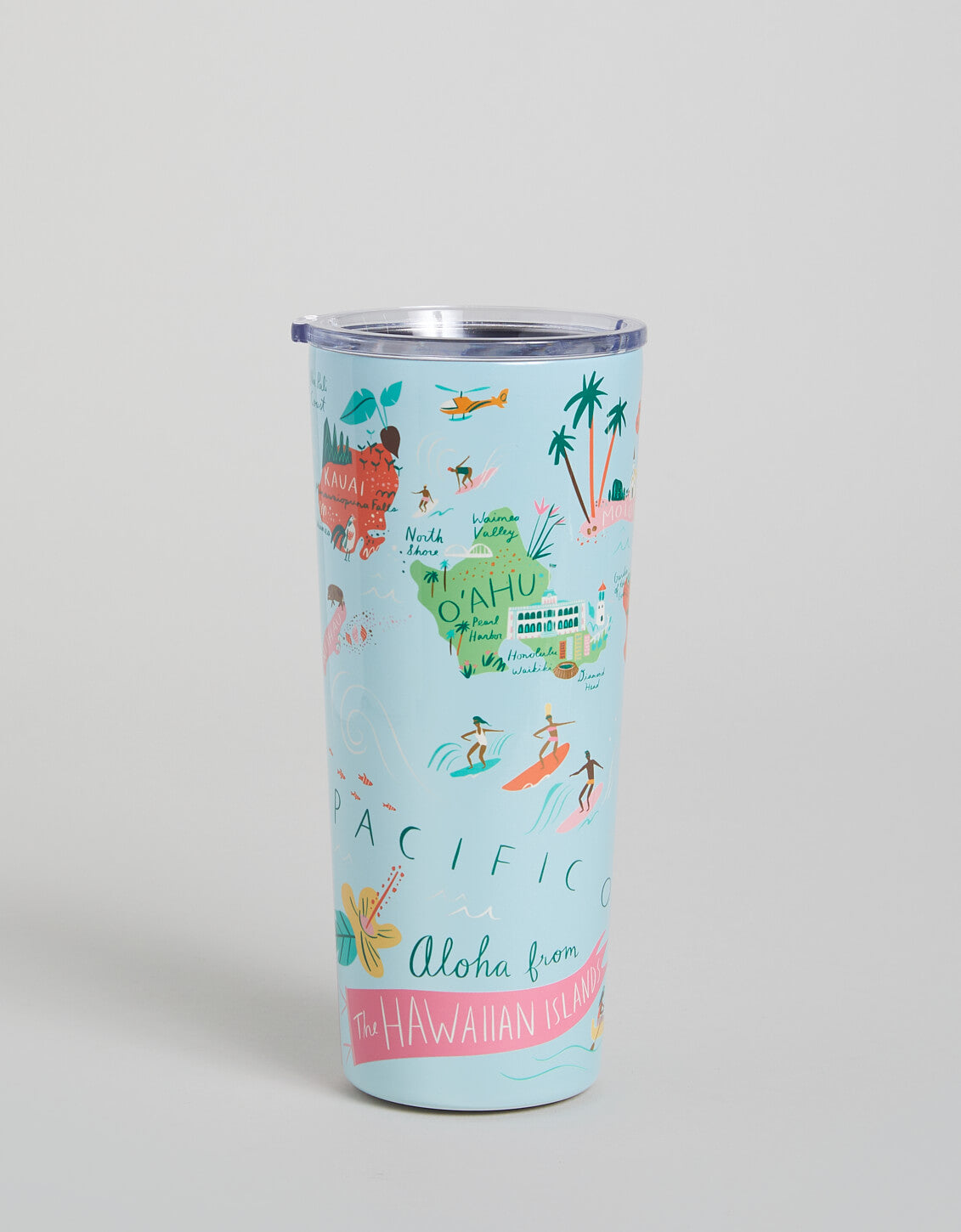  Stainless Steel Drink Tumbler 22 Oz. Hawaiian Islands