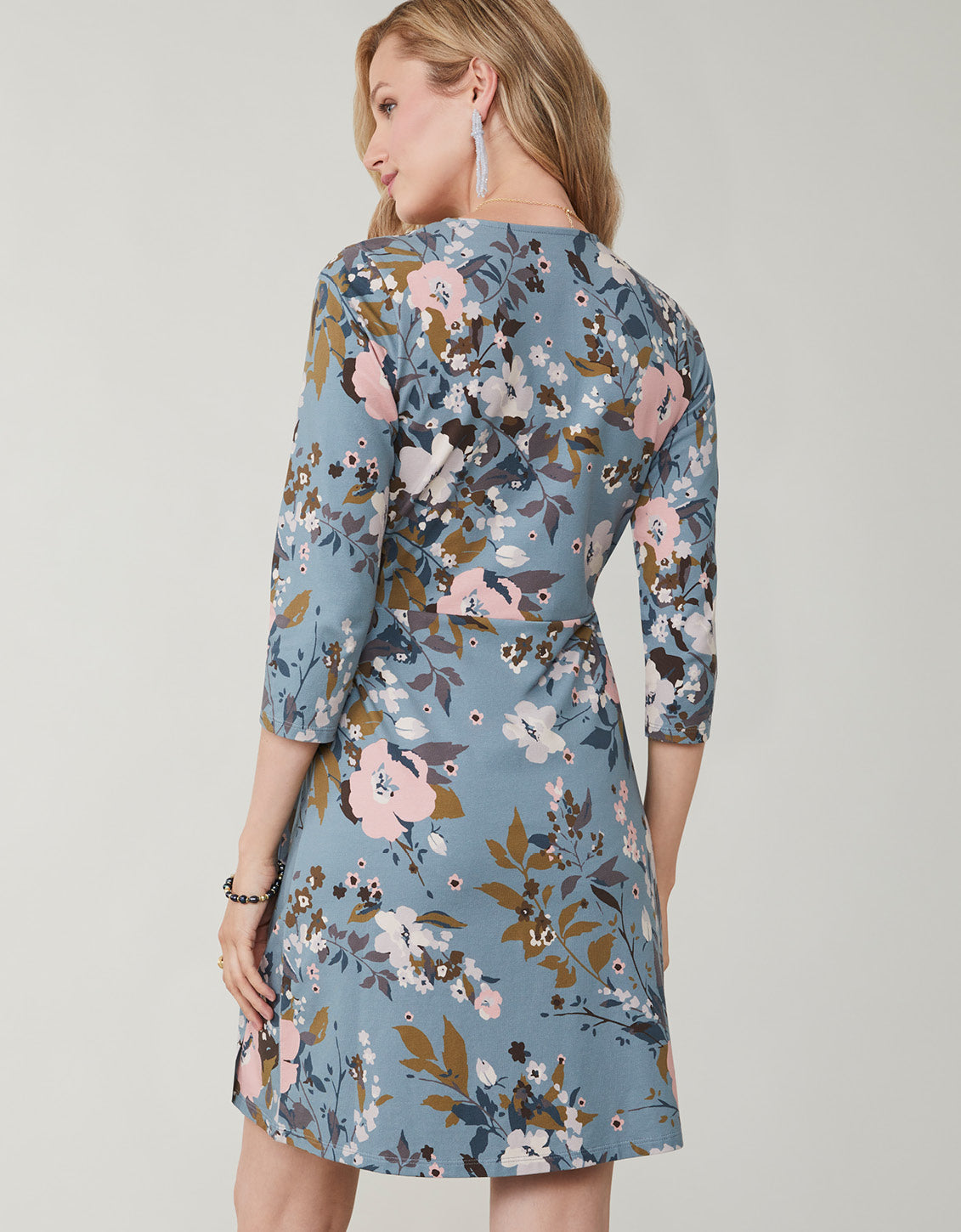  Alisa Wrap Dress Maritime Forest Wildflowers Mist