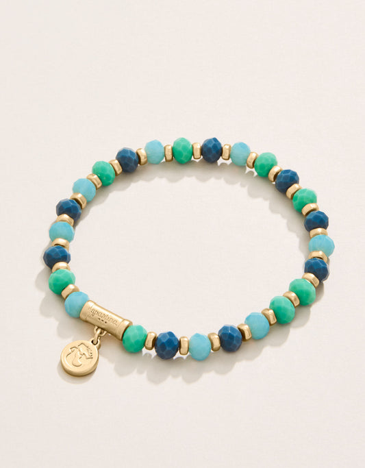 Stretch Bracelet 6mm Tropical Blue