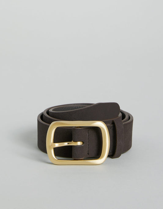  Suede Belt Deep Umber