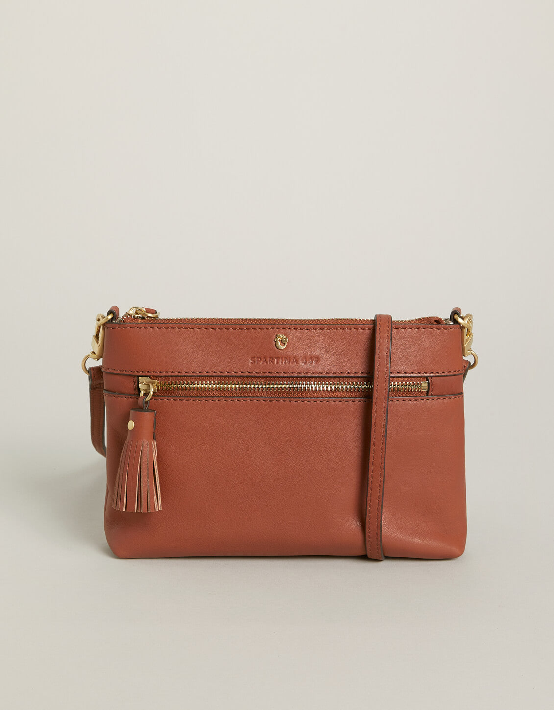  Siren Mya Convertible Crossbody Wristlet Saddle Brown