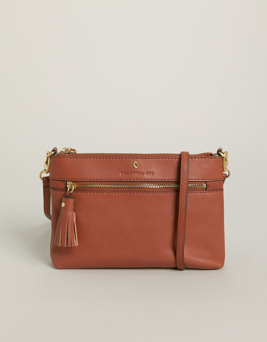  Siren Mya Convertible Crossbody Wristlet Saddle Brown