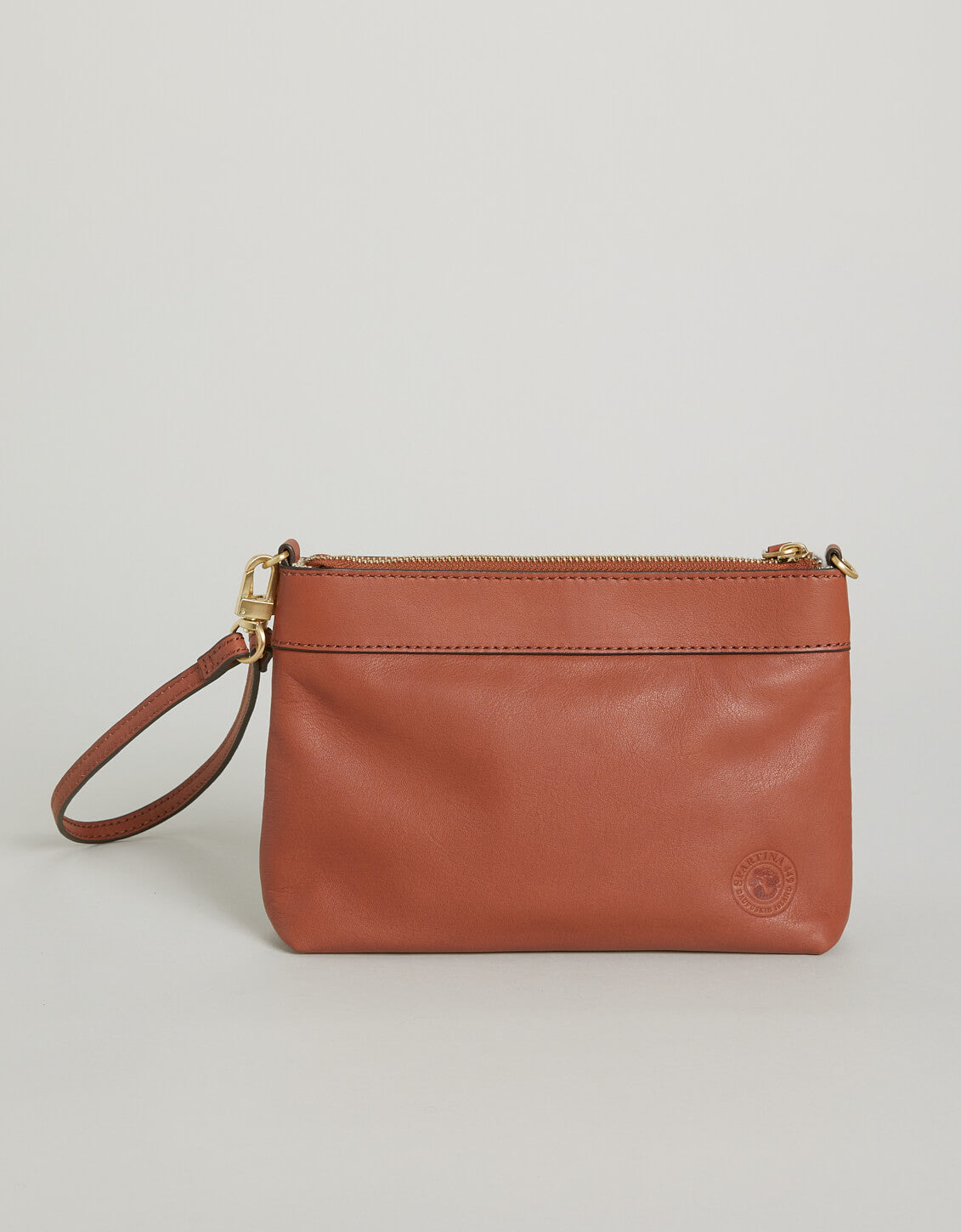  Siren Mya Convertible Crossbody Wristlet Saddle Brown