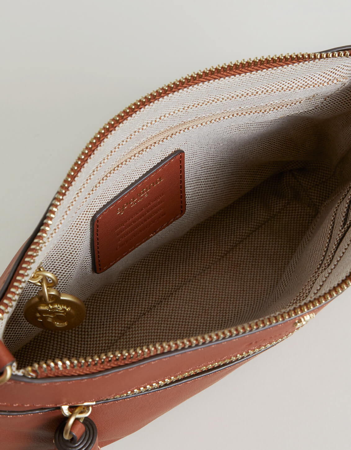  Siren Mya Convertible Crossbody Wristlet Saddle Brown
